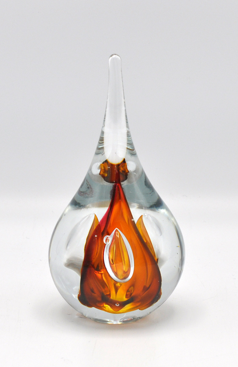 Loranto + Druppel rond, klein rood-cognac